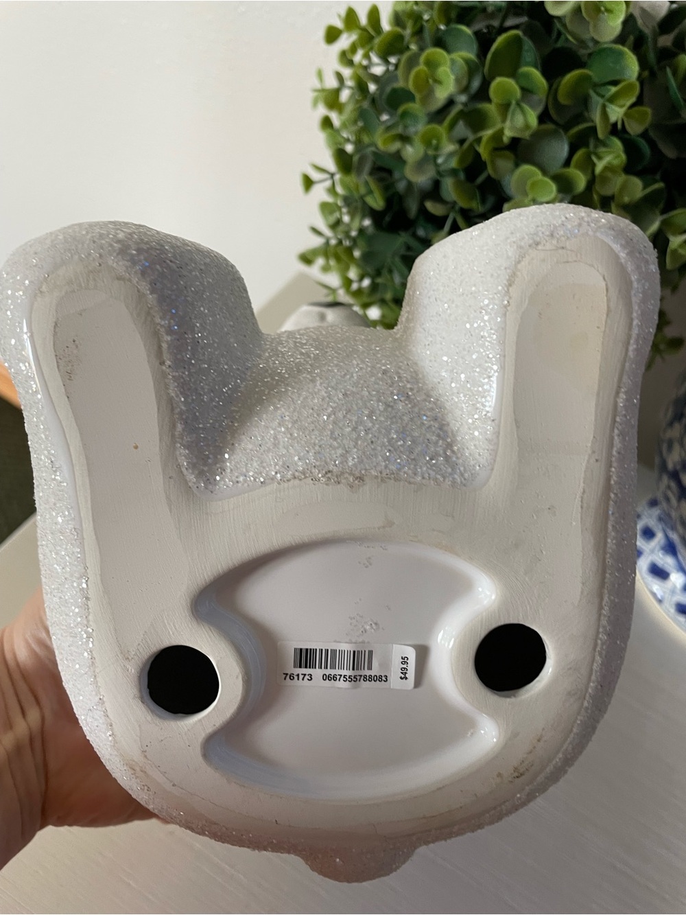 Bath & Body Works Royal Polar Bear Glitter 3 Wick Candle Holder - Picture 7 of 7